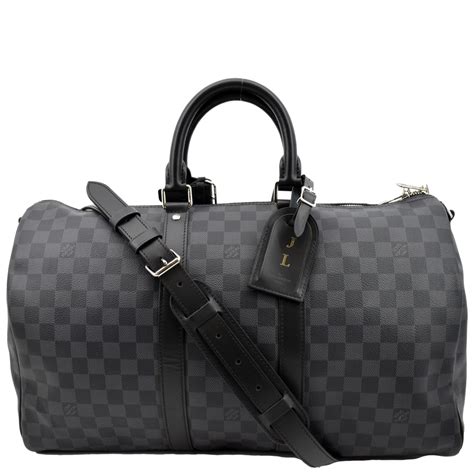 louis vuitton keepall 45 bandouliere damier graphite|louis vuitton keepall 45 price.